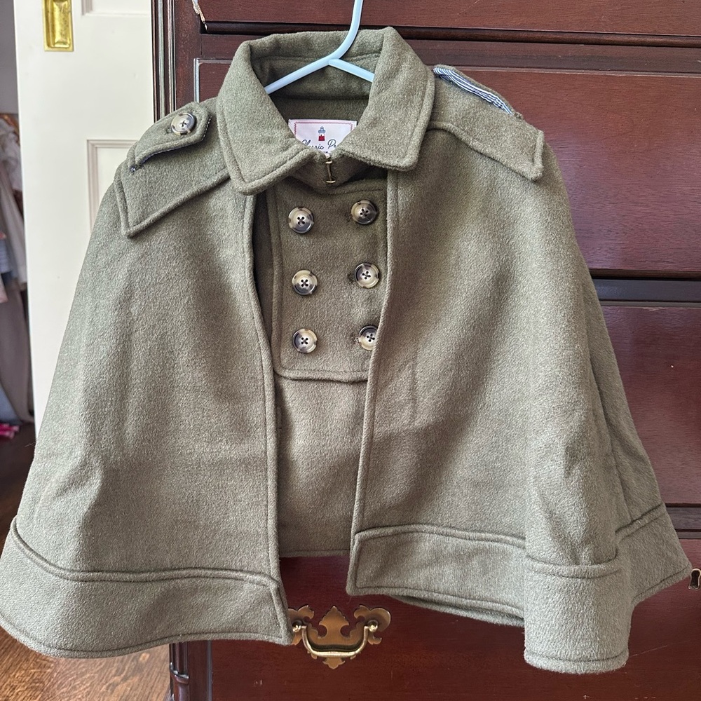 Children’s Prep Olive Green Cape Coat
